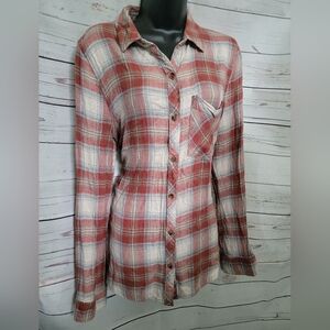 BE COOL Red Plaid Shirt